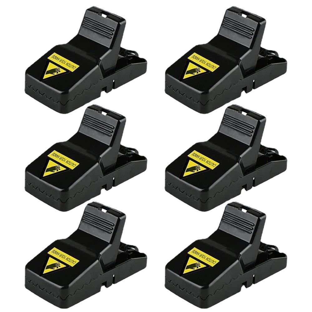 Pesthor black mouse traps pack of six designed as an effective trap for mouse