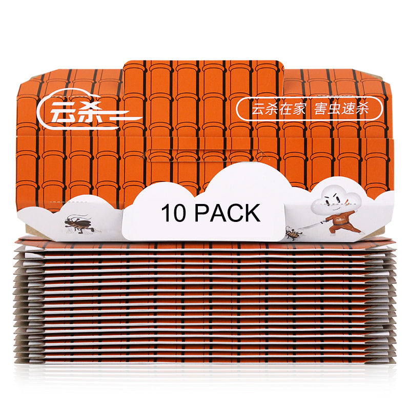 Pesthor Cockroach Glue Trap House, 10 pack sticky traps for effective roach management