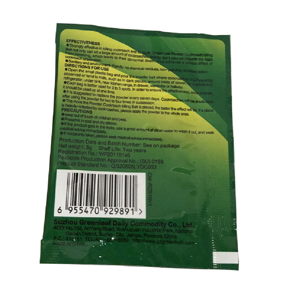 Pesthor Cockroach Killing Bait Powder in a 500g packet for effective pest control
