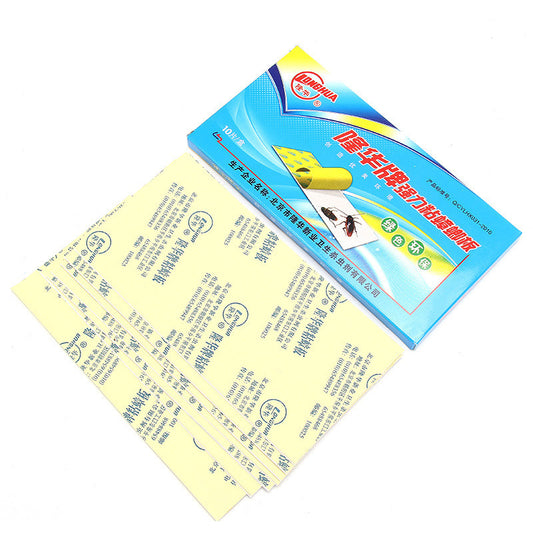 Pesthor Cockroach Sticky Board Glue Trap with 10 traps for effective pest control