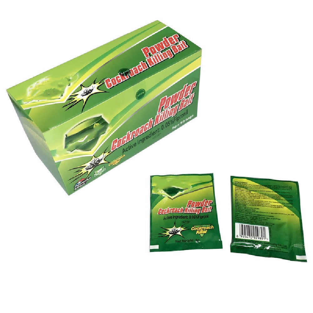 Pesthor Cockroach Killing Bait Powder 0.05 oz packets for effective roach extermination