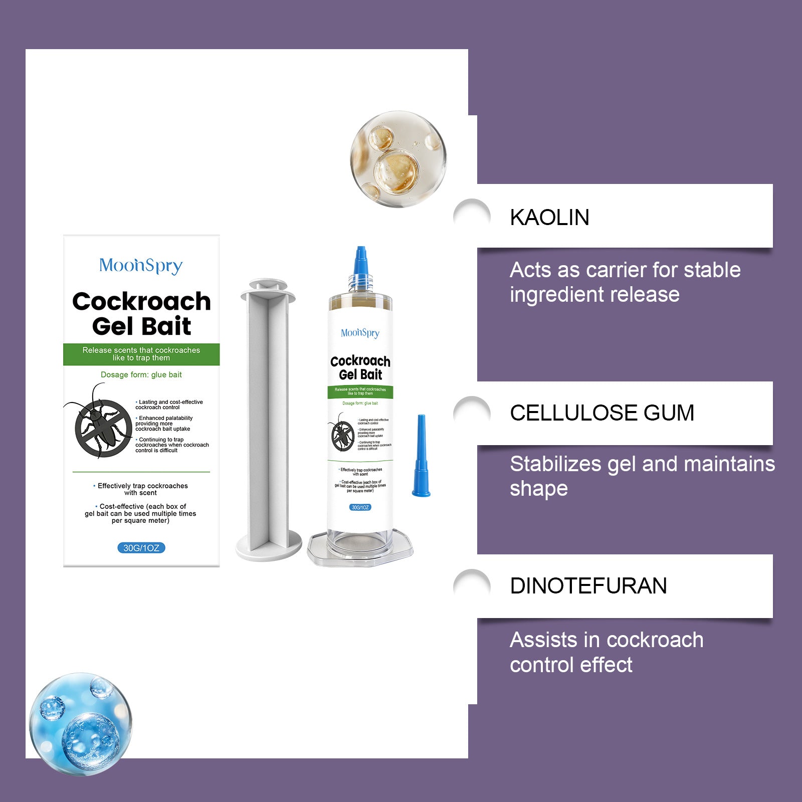 Pesthor Cockroach Gel Bait Syringe for effective cockroach control in a user-friendly application