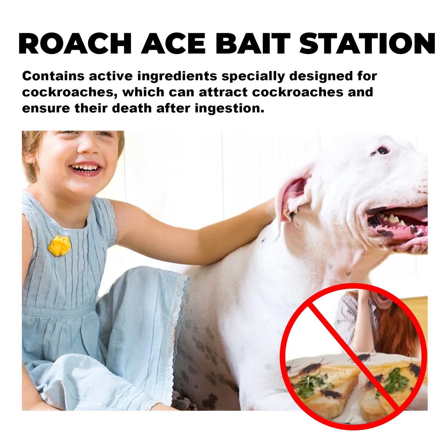 Pesthor Roach Ace Bait Station for cockroaches with attractive ingredients for effective pest control