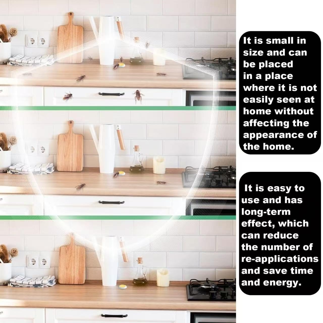 Pesthor Bait Station Cockroaches for effective pest control in a compact design