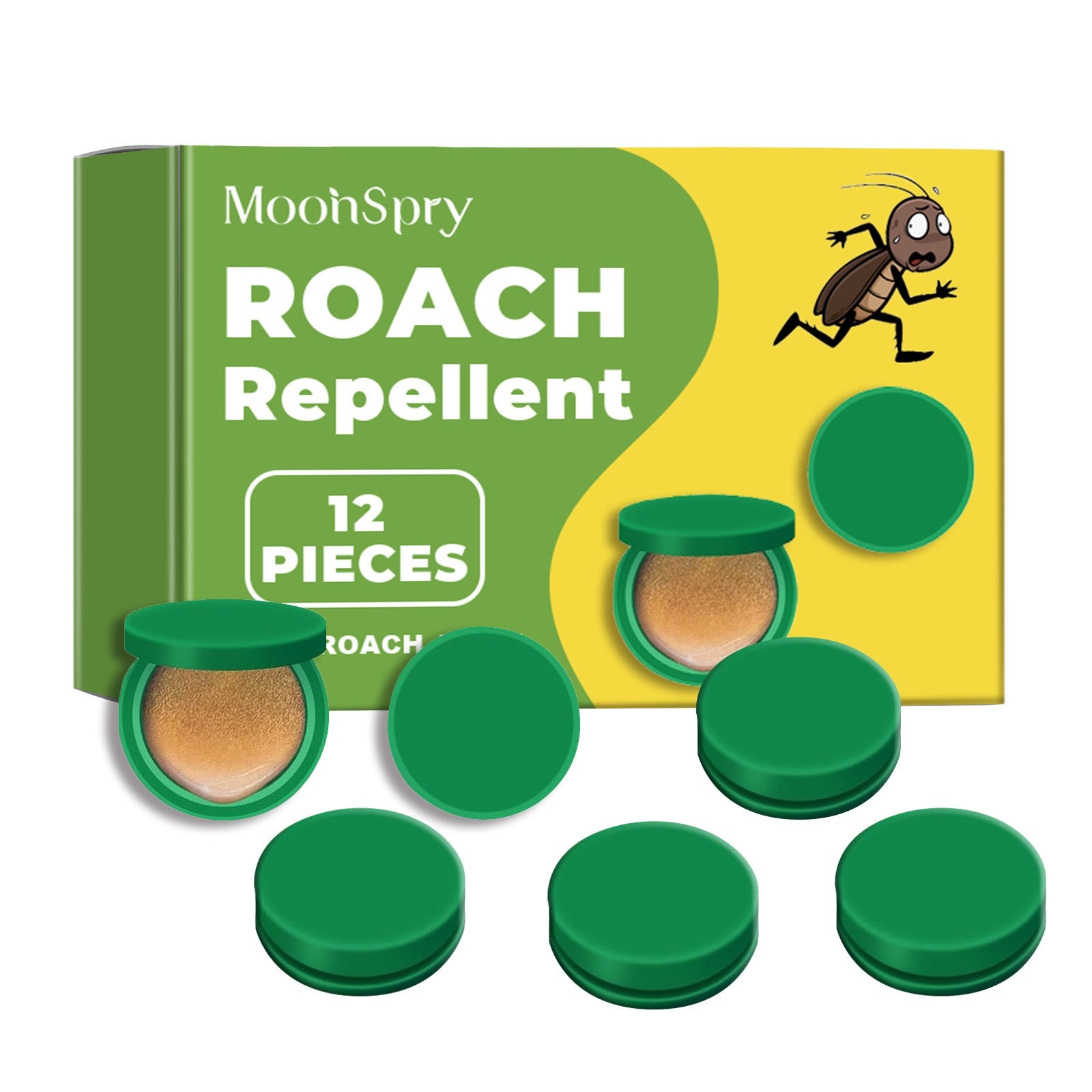Pesthor cockroach bait gel in a box containing 12 pieces for effective roach control