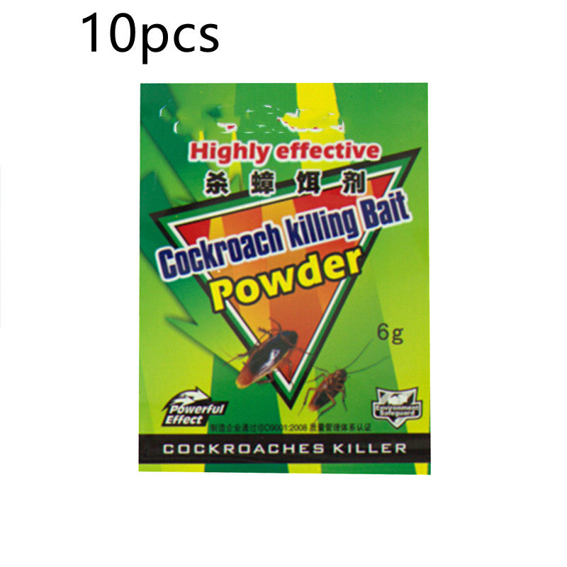 Pesthor Powder Cockroach Killing Bait pack of 10 with 6g each for effective cockroach control