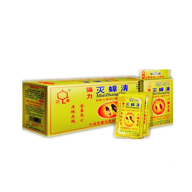 Pesthor powder cockroach killing bait in a large box containing multiple packets for effective pest control