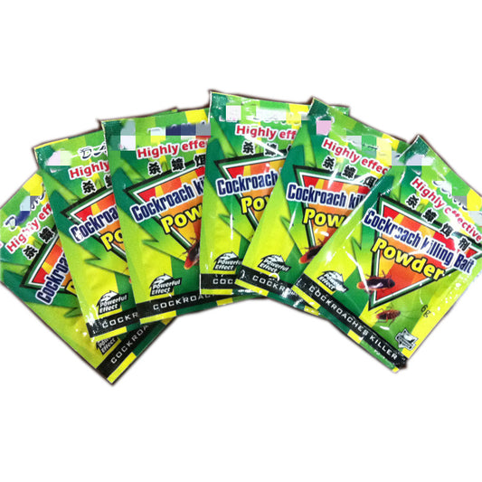 Cockroach Killing Bait Powder packets in an 8-pack for effective cockroach control
